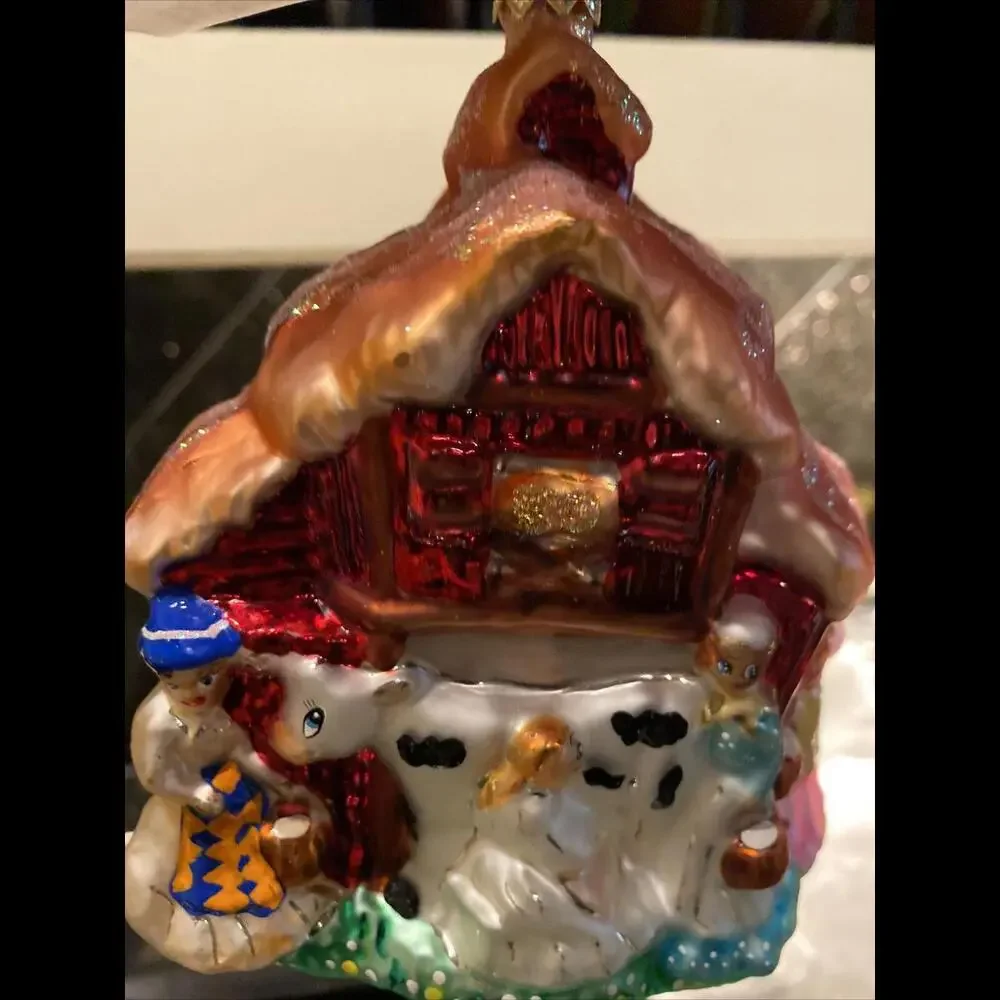 🍭Radko "EIGHT MAIDS A' MILKING" Ltd.Ed 2077/10k Ornament 12 DAYS OF CHRISTMAS - Picture 1 of 2
